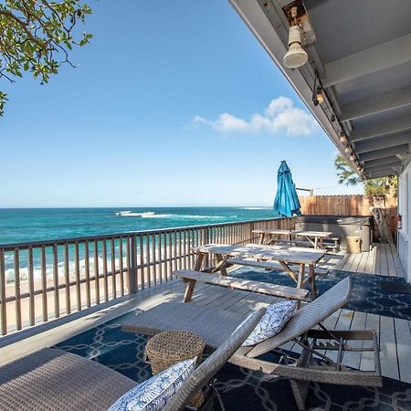 Hawaii Oceanfront Beach House Paradise On The Beach Family Activities هاليوا المظهر الخارجي الصورة